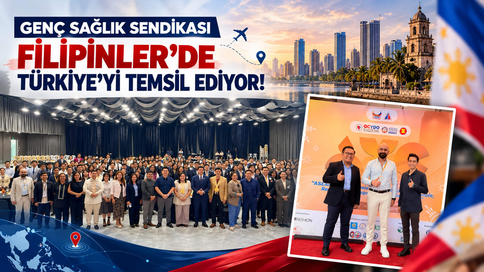 Genç Sağlık Sendikası Filipinler’de Türkiye’yi Temsil Ediyor!