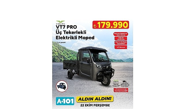 A101’de Moped ve Teknoloji Ürünleri İndirimli